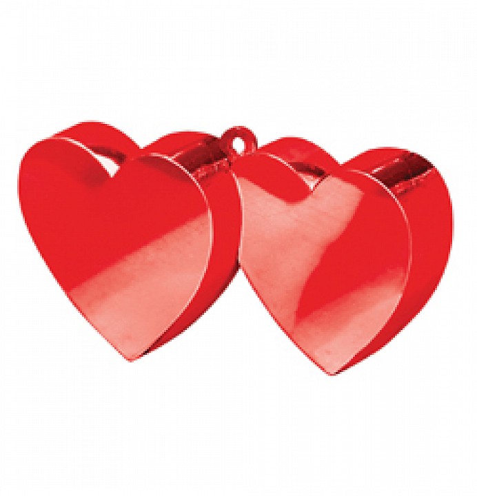 Piros dupla szív léggömbsúly