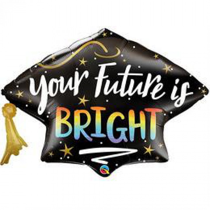 Your Future is Bright ballagási fólia lufi