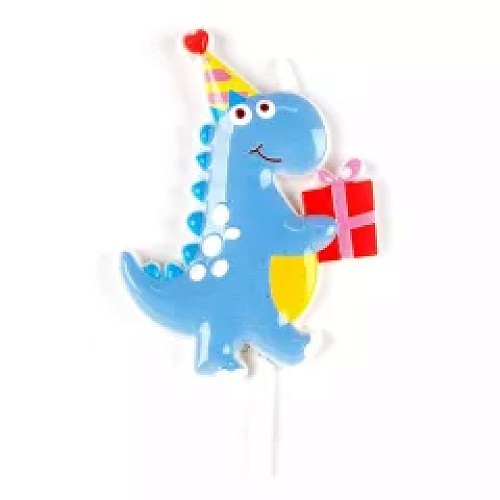 Születésnapi Dinoszaurusz Ajándékkal Gyertya