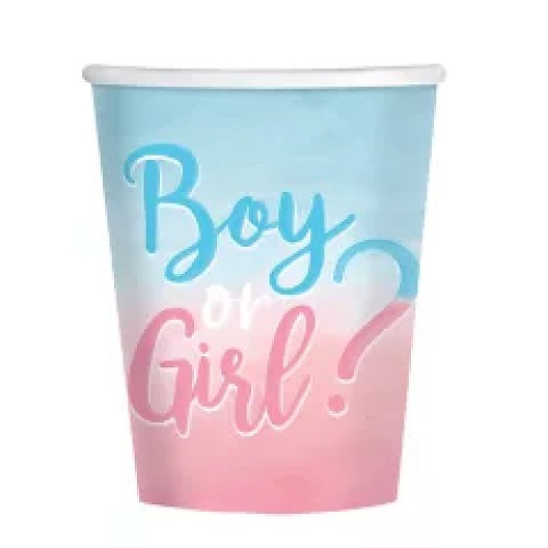 "Boy or Girl?" papír pohár