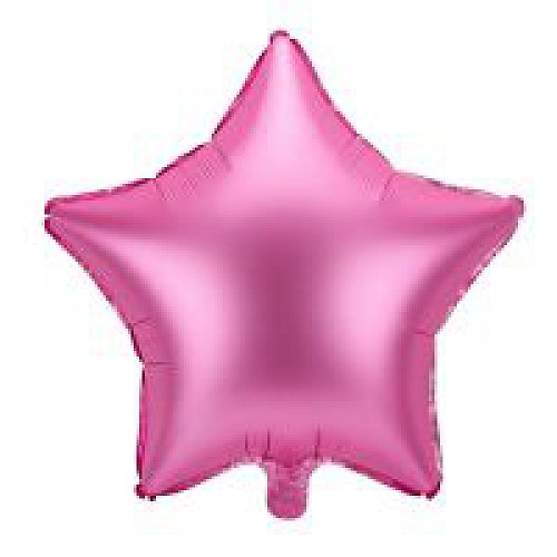 Pink Csillag Fólia lufi