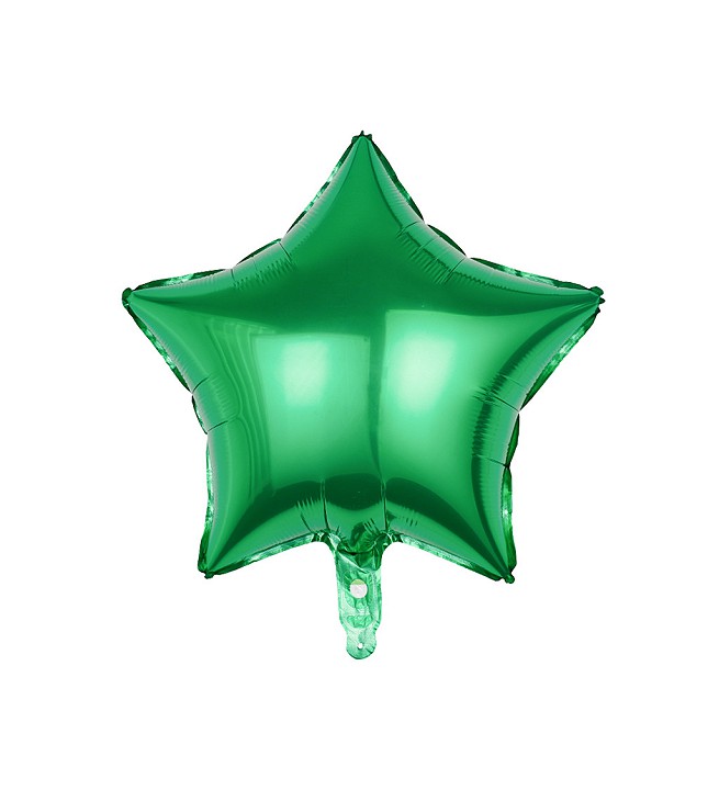 Smaragdzöld Csillag Fólia lufi
