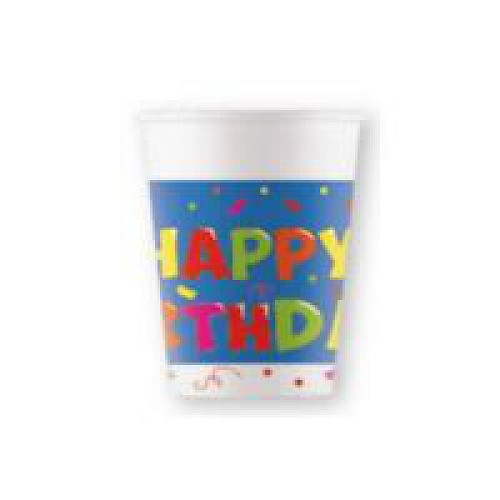 Happy Birthday Kék parti pohár