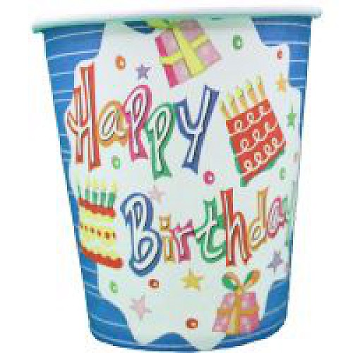 Happy Birthday Ajándékos parti pohár