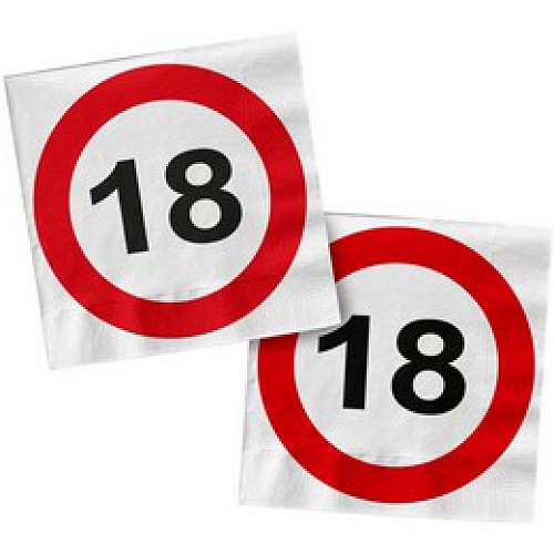 18-as Sebességkorlátozó parti szalvéta