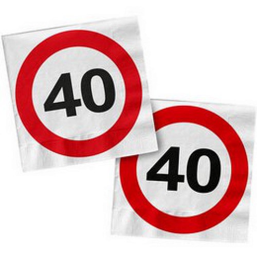40-es Sebességkorlátozós Szalvéta