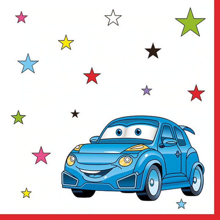 Autós Csillagos szalvéta