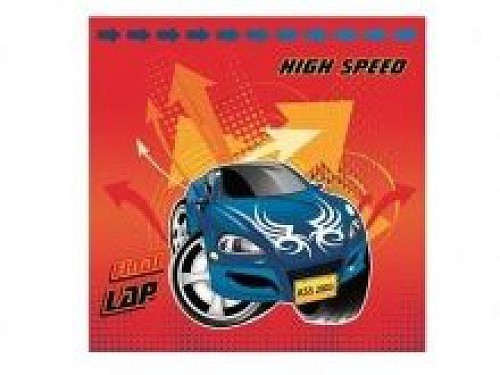 Versenyautós  szalvéta