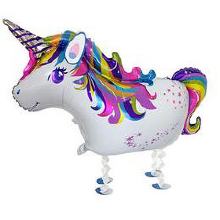 Sétáló Unikornis fólia lufi