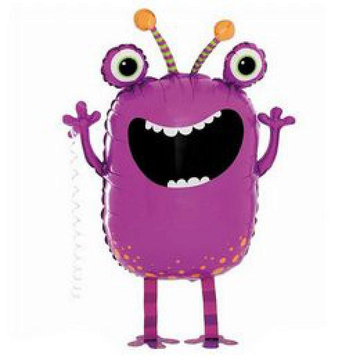 Sétáló Szörnyecske fólia lufi