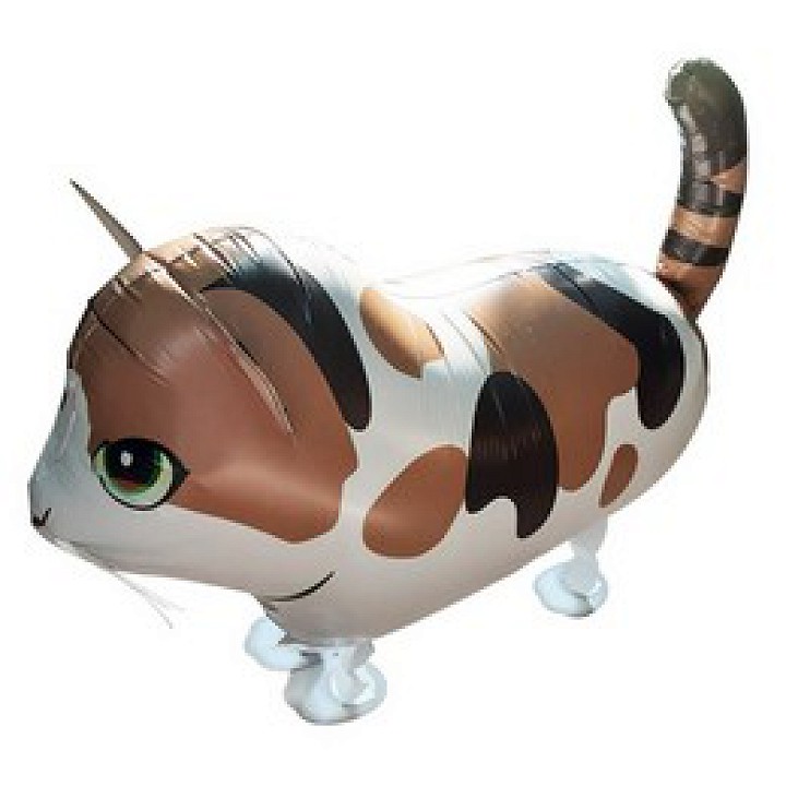 Sétáló Foltos Cica fólia lufi