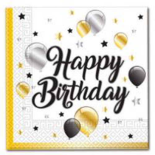 Happy Birthday szalvéta