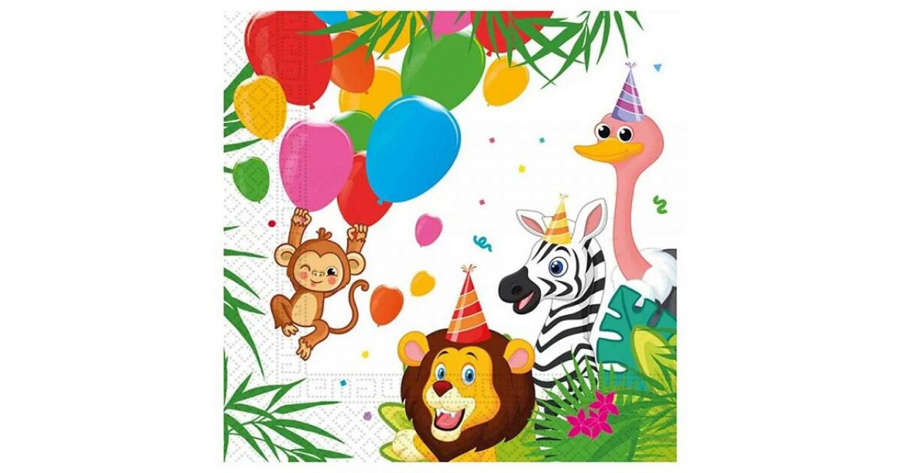 Dzsungel Állatos szalvéta