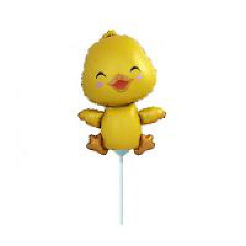 Sárga Csibe Pálcás fólia lufi