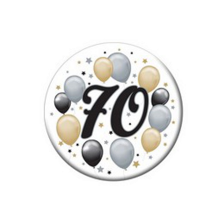 Elegáns léggömbös 70-es kitűző