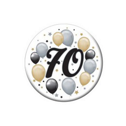 Elegáns léggömbös 70-es kitűző