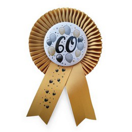 Szalagos Elegáns Léggömbös 60-as kitűző