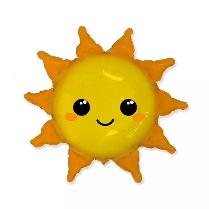 Mosolygós Napocska fólia lufi