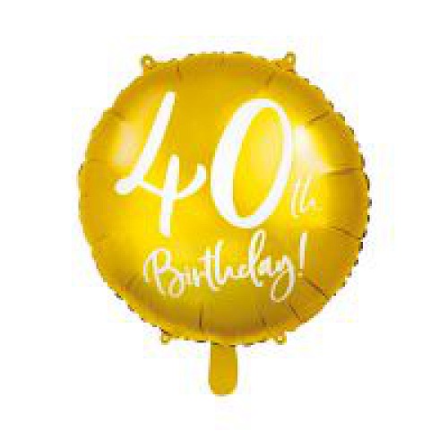 40-dik Születésnap fólia lufi