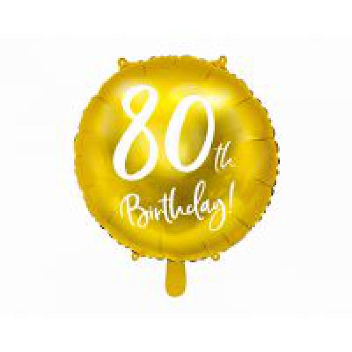 80-dik Születésnap fólia lufi