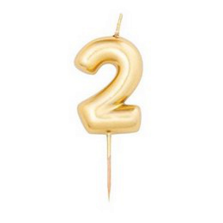 2-es Arany számgyertya