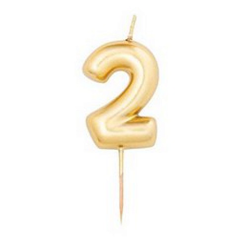 2-es Arany számgyertya