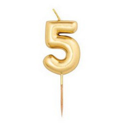 5-ös Arany számgyertya