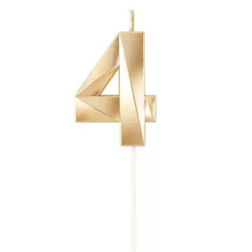 4-es Arany számgyertya