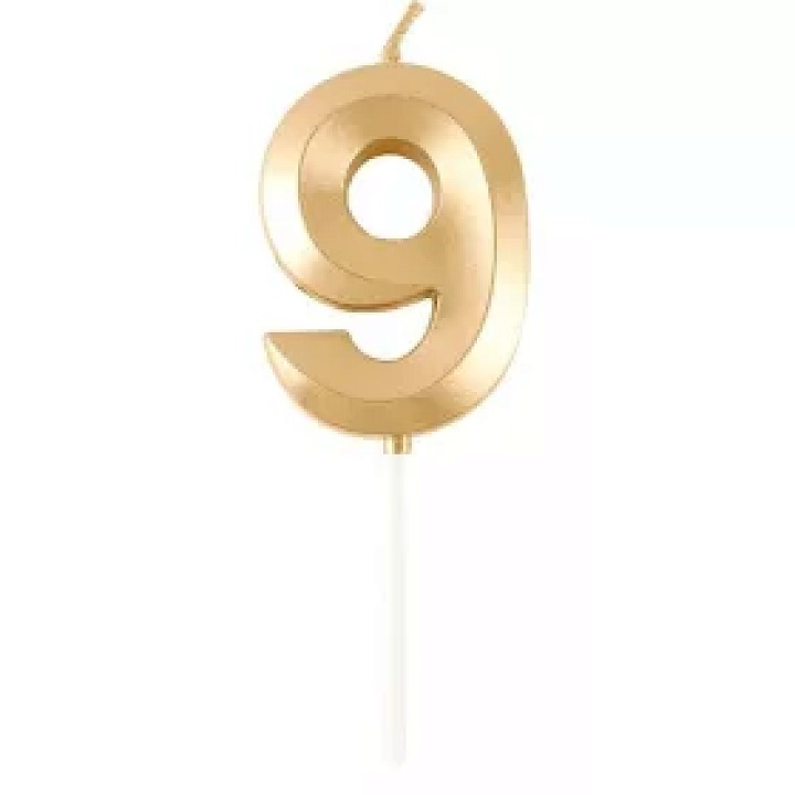 9-es Arany számgyertya