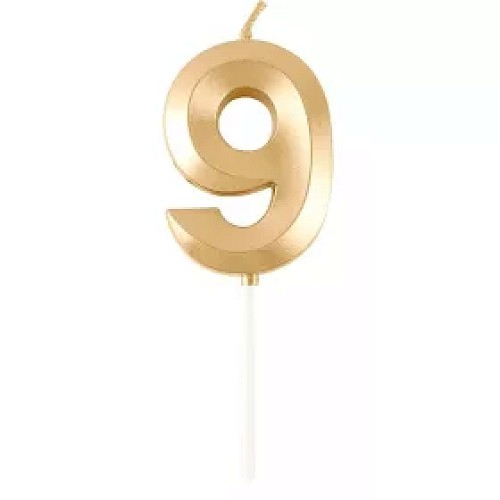 9-es Arany számgyertya