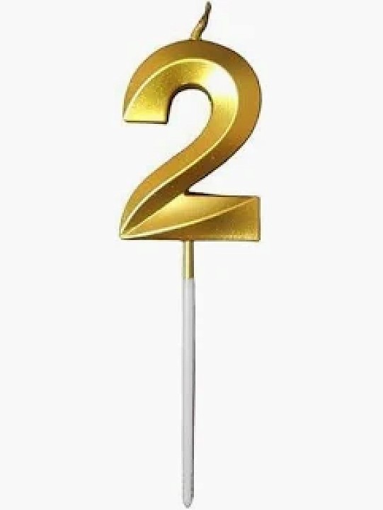 2-es Arany számgyertya
