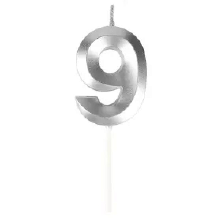 9-es Ezüst számgyertya