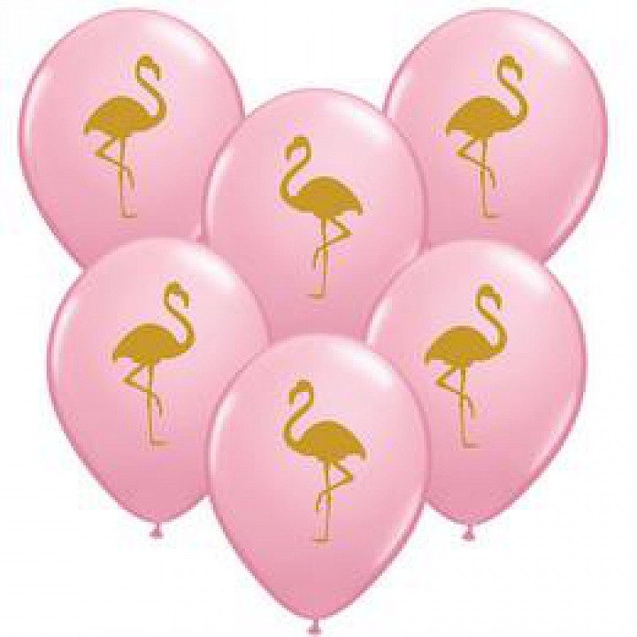 Flamingó pink latex lufi