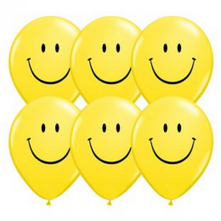 Smile Face Yellow latex lufi