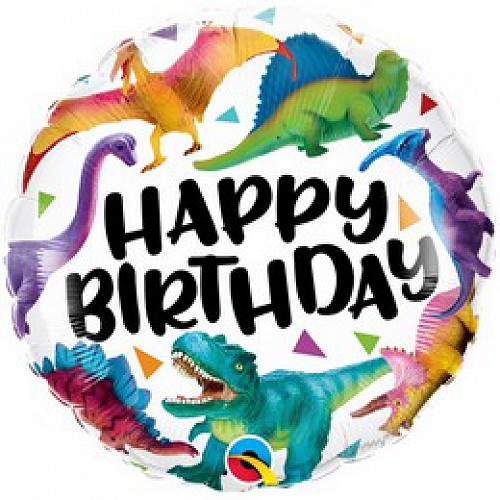 Birthday dinosaurs fólia lufi