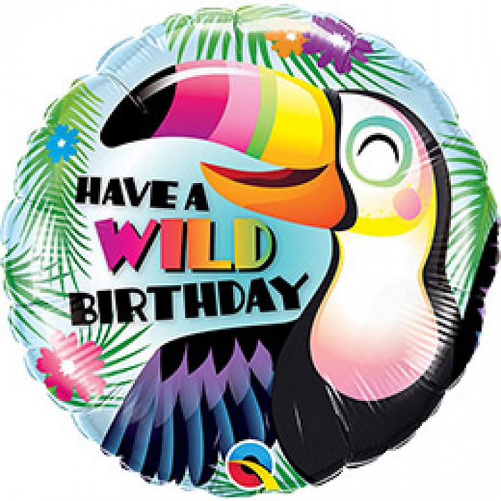 Have a wild birthday - tukán fólia lufi