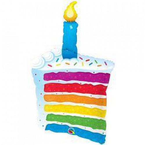 Rainbow Cake&Candles super shape fólia lufi