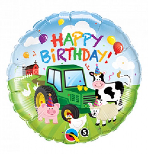 Birthday farm állatos fólia lufi