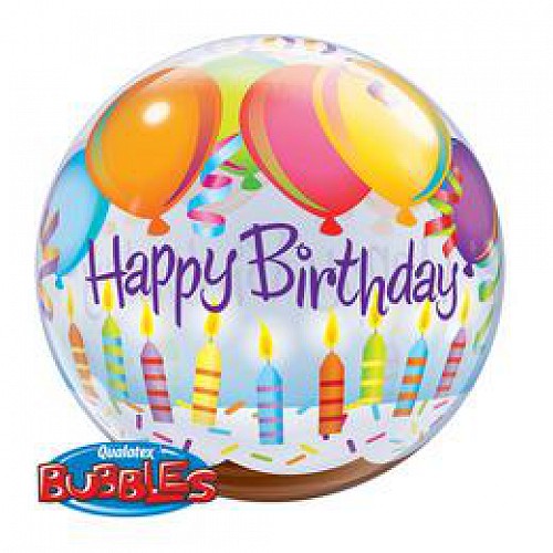 Birthday Balloons&Candles bubbles lufi