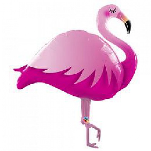 Flamingó fólia lufi