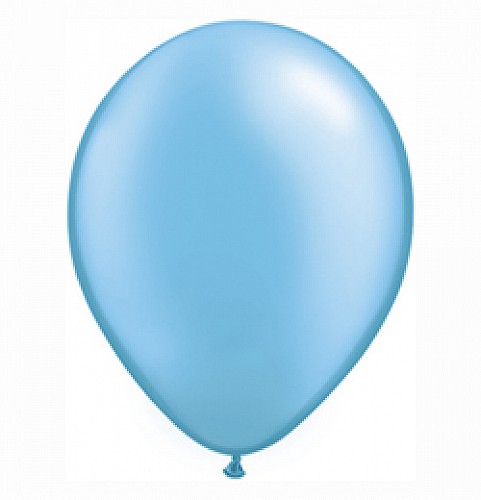 Qualatex Gyöngyház azúrkék latex lufi