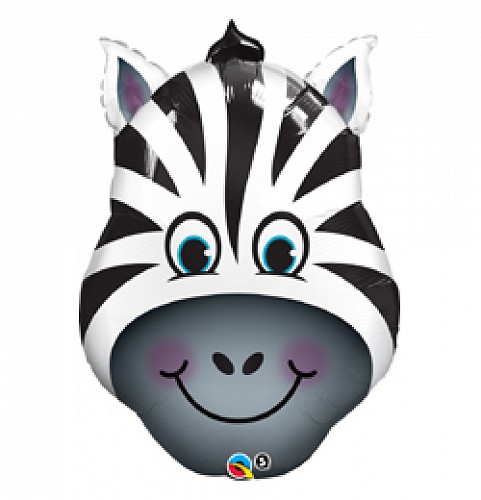 Zebra fej fólia lufi