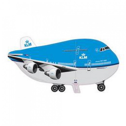 KLM repülőgép formájú fólia lufi