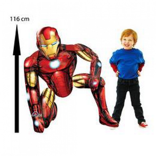 Vasember sétáló fólia lufi (Iron Man)