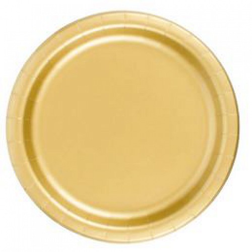 Fényes Metál Arany Parti tányér